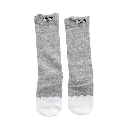 Baby Kid Girls Boys Striped Letters Animals Cartoon Socks