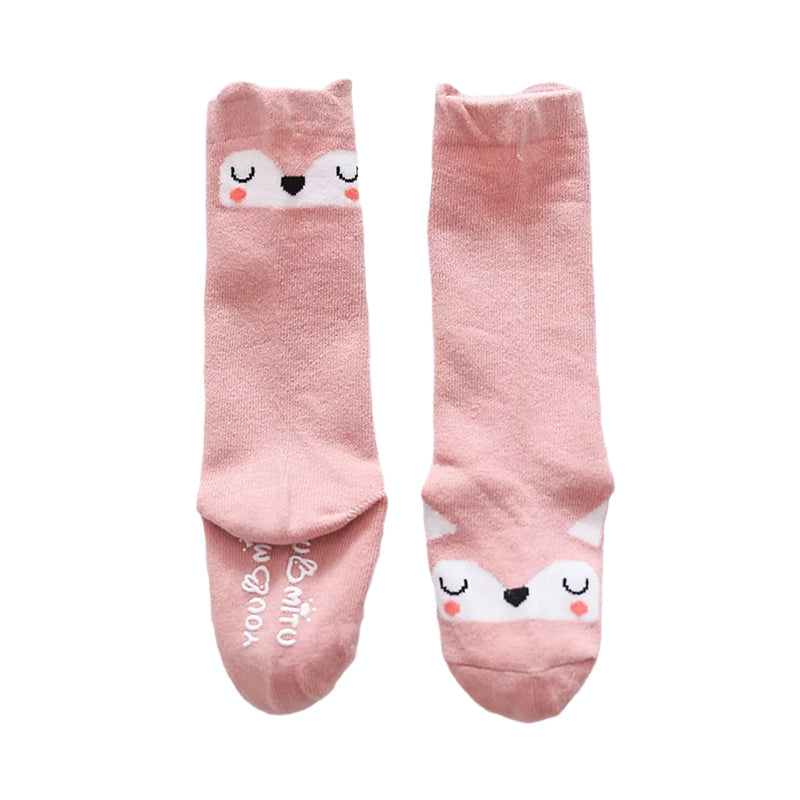 Baby Kid Girls Boys Striped Letters Animals Cartoon Socks