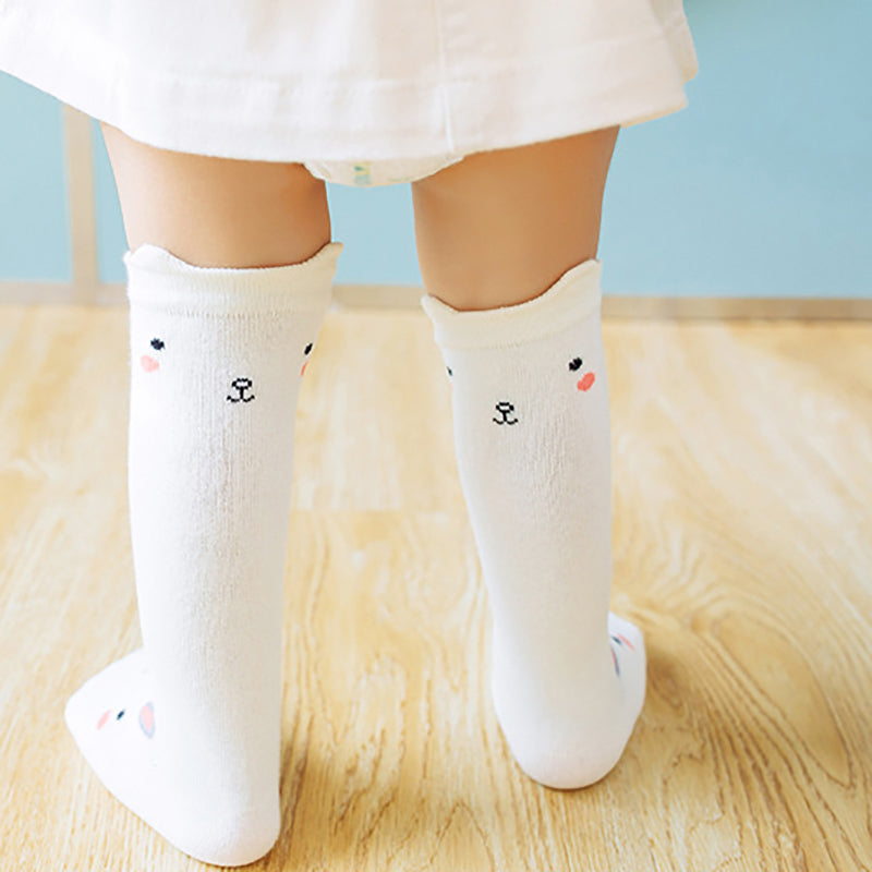 Baby Kid Girls Boys Striped Letters Animals Cartoon Socks