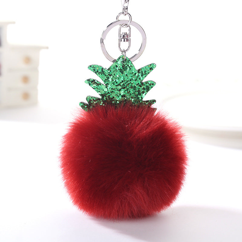 Christmas Ball Plush Keychain