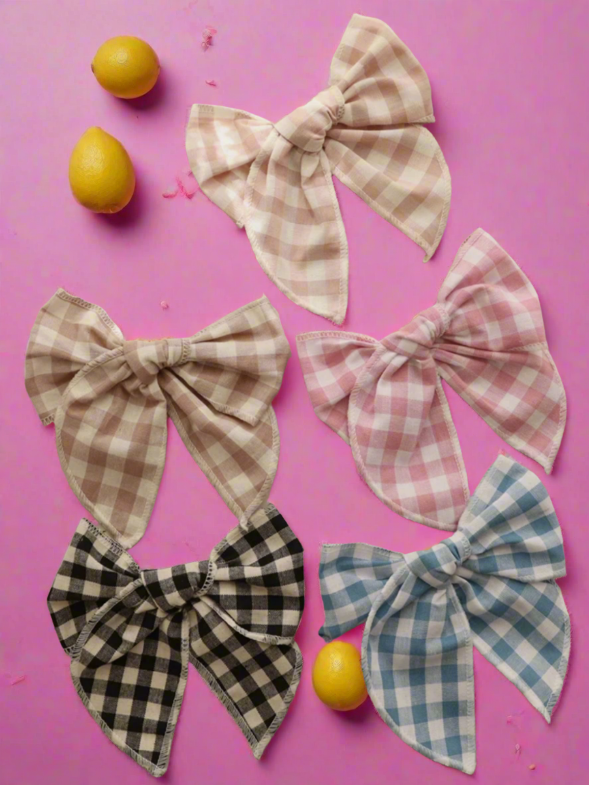 Vintage Stylin' Plaid Bow Hair Clip
