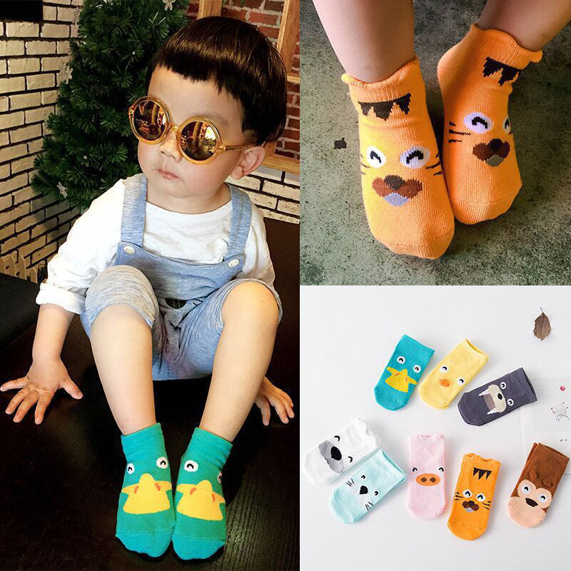 Baby Kid Unisex Letters Animals Cartoon Accessories Socks