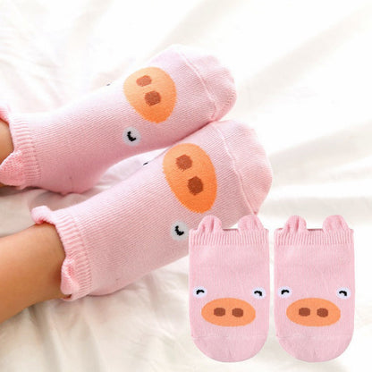 Baby Kid Unisex Letters Animals Cartoon Accessories Socks
