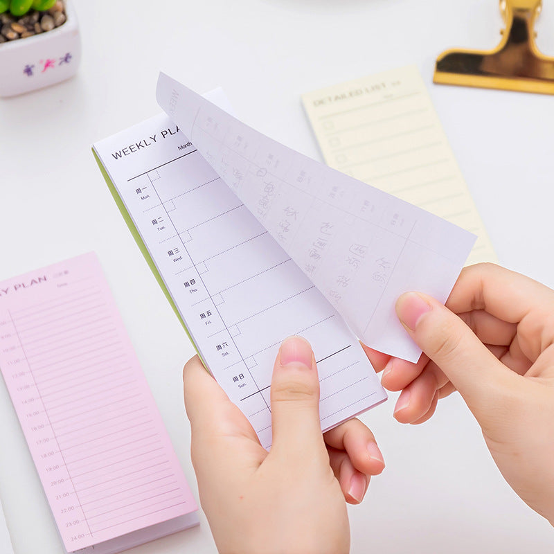 Paper Daily Weekly Monthly List Sticky Notes