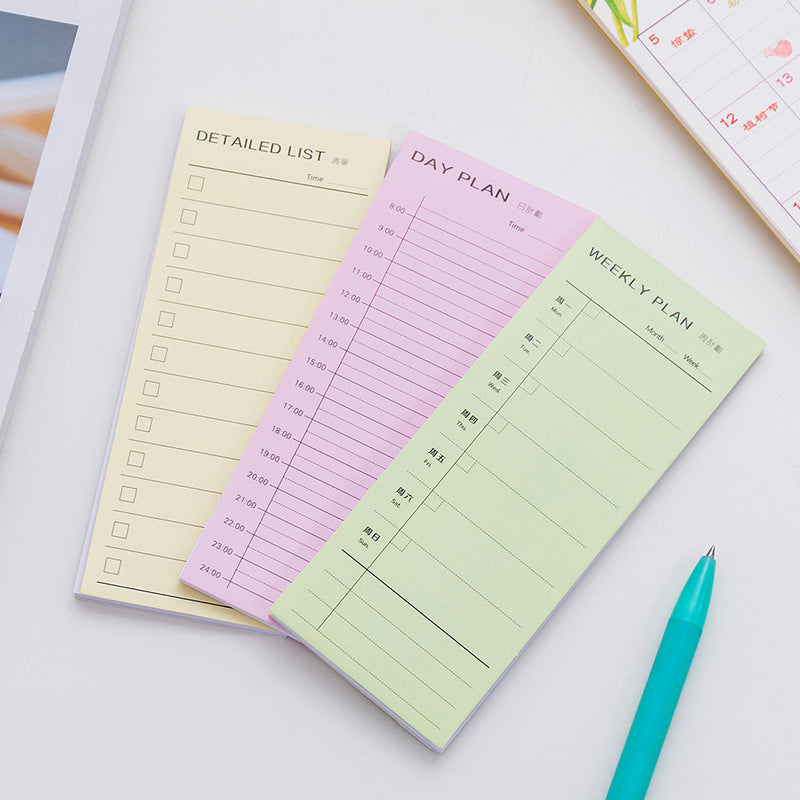 Paper Daily Weekly Monthly List Sticky Notes
