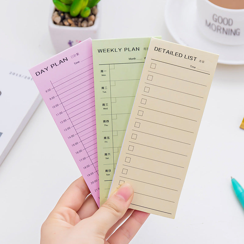 Paper Daily Weekly Monthly List Sticky Notes