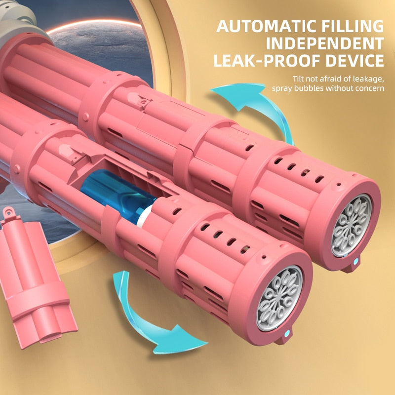 Super Big Double-Tube Bubble Gun Machine
