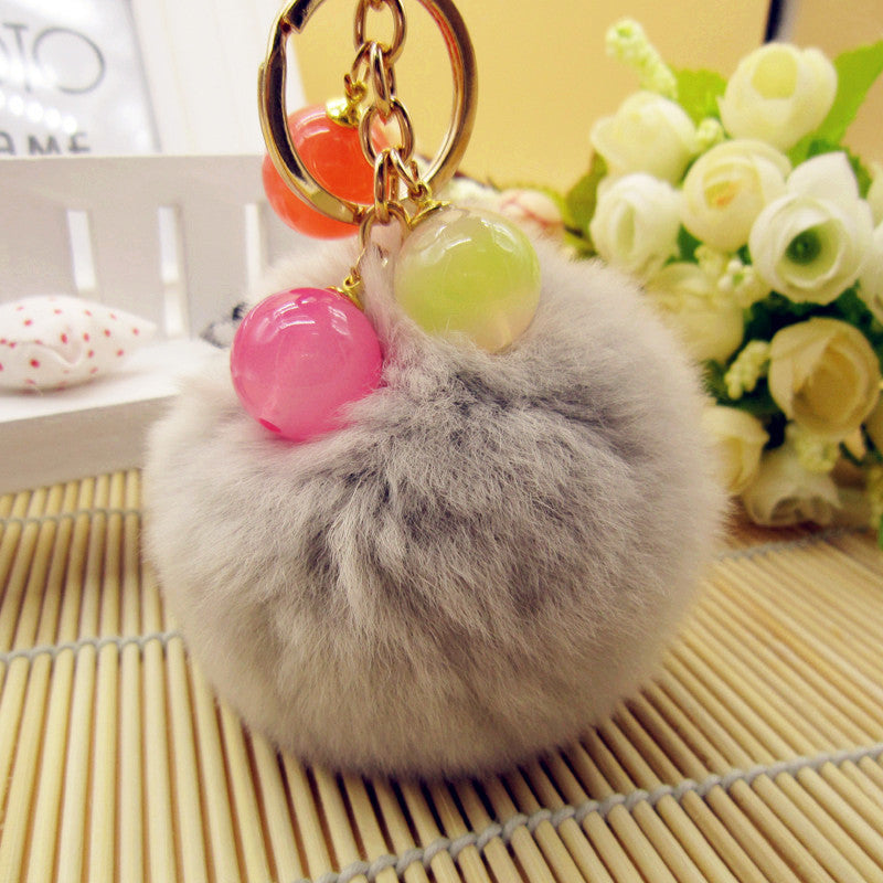 Cute Plush Car Key Chain Ring