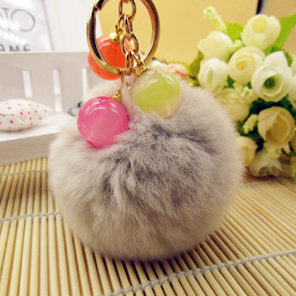 Cute Plush Car Key Chain Ring
