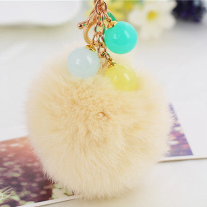 Cute Plush Car Key Chain Ring
