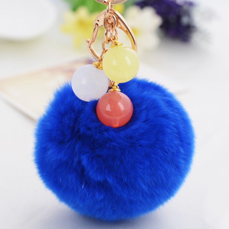 Cute Plush Car Key Chain Ring