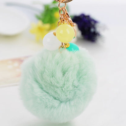 Cute Plush Car Key Chain Ring