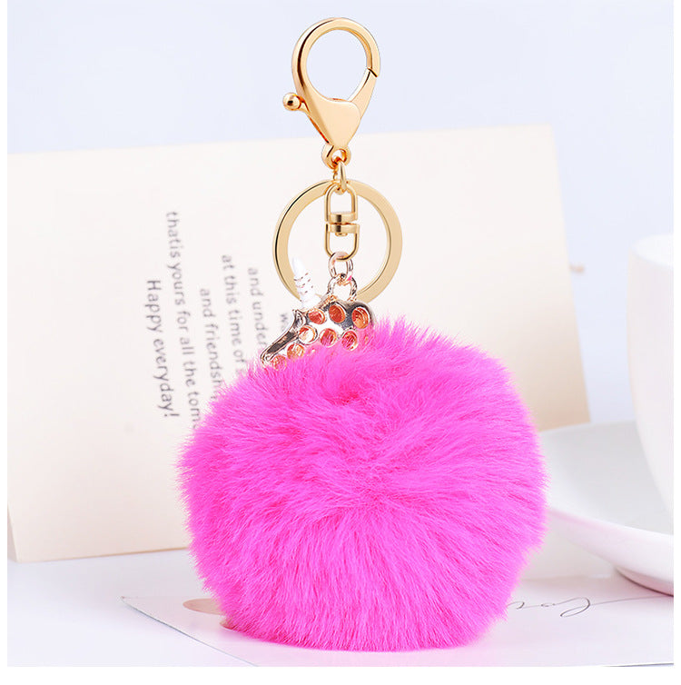 Plush Pendant Creative Unicorn Fashion Metal Keychains