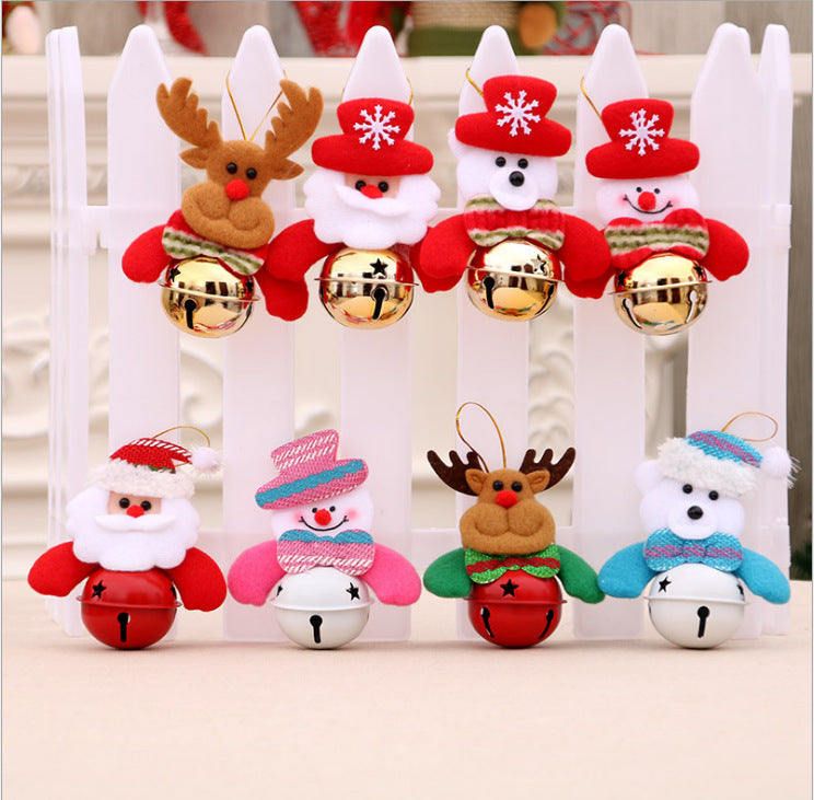 Polyester Christmas Tree Doll Bell Pendant