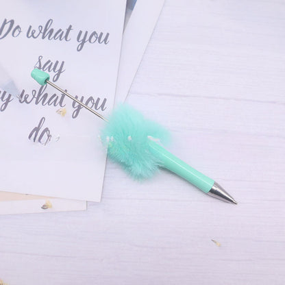 Beadable Pen Plush Pom Pom Beadable Pen