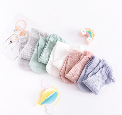 Baby Kid Girls Solid Color Accessories Socks