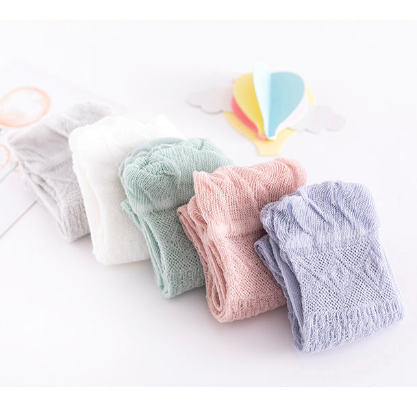 Baby Kid Girls Solid Color Accessories Socks