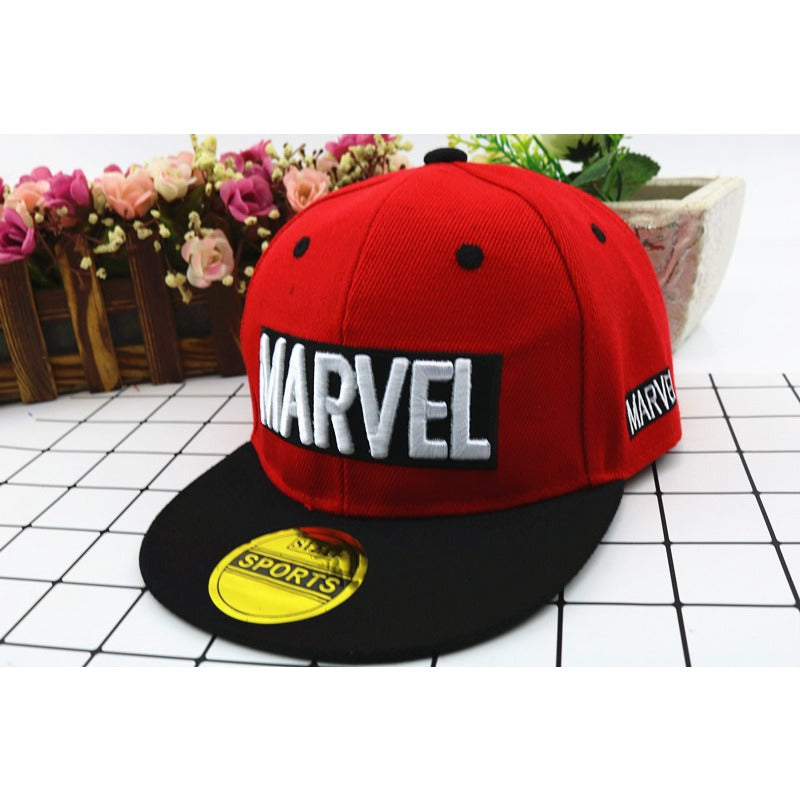 Wholesale Cotton Polyester Flat Edge MARVEL Letter Baseball Hat