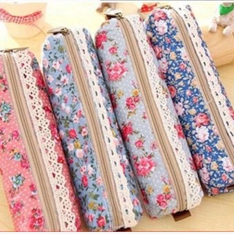 Floral Fabric Pencil Case