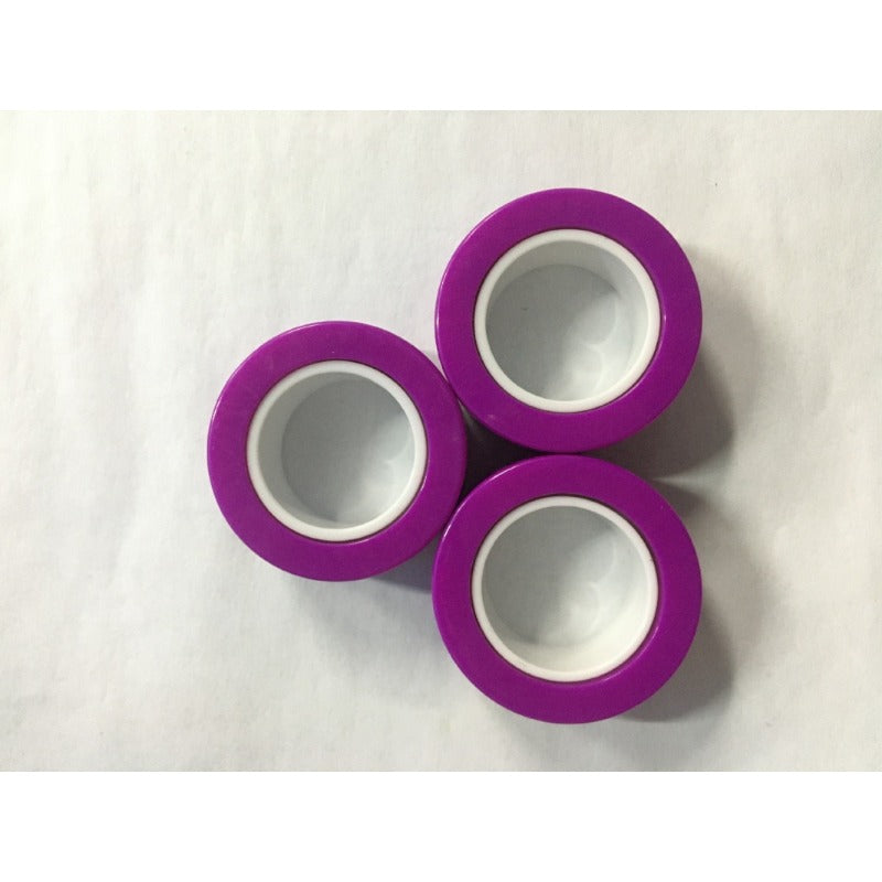 Plastic Decompression Rotating Magnetic Toy Bracelet Rings