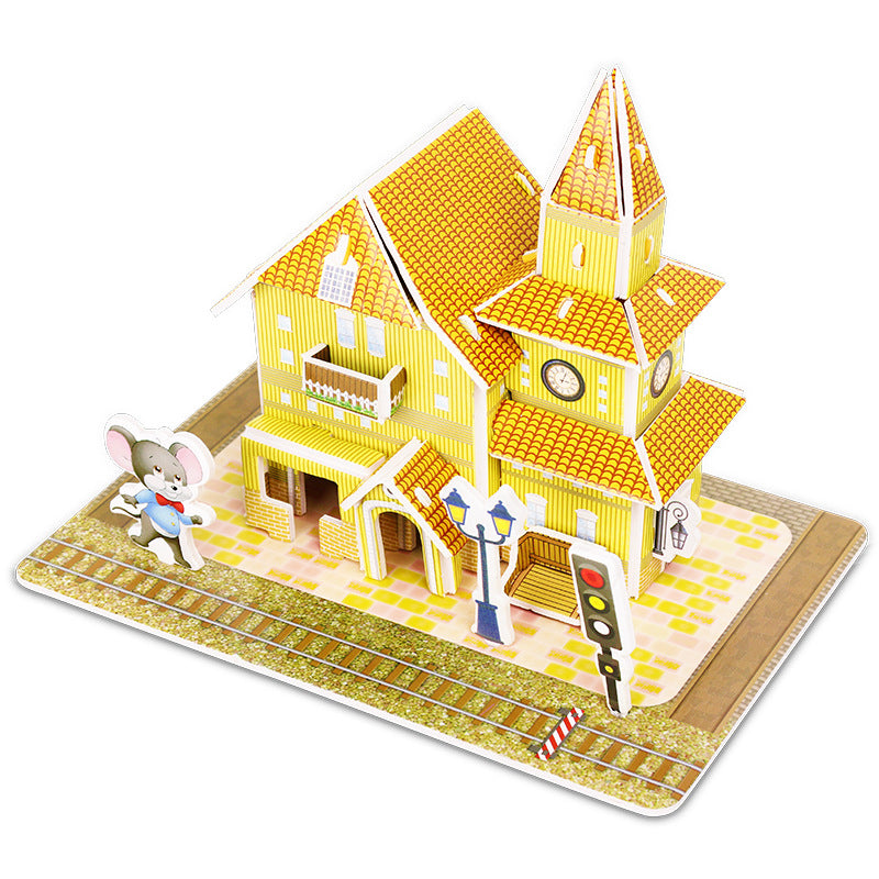 Three-dimensional Paper Puzzle Educational Toys for Kindergarten