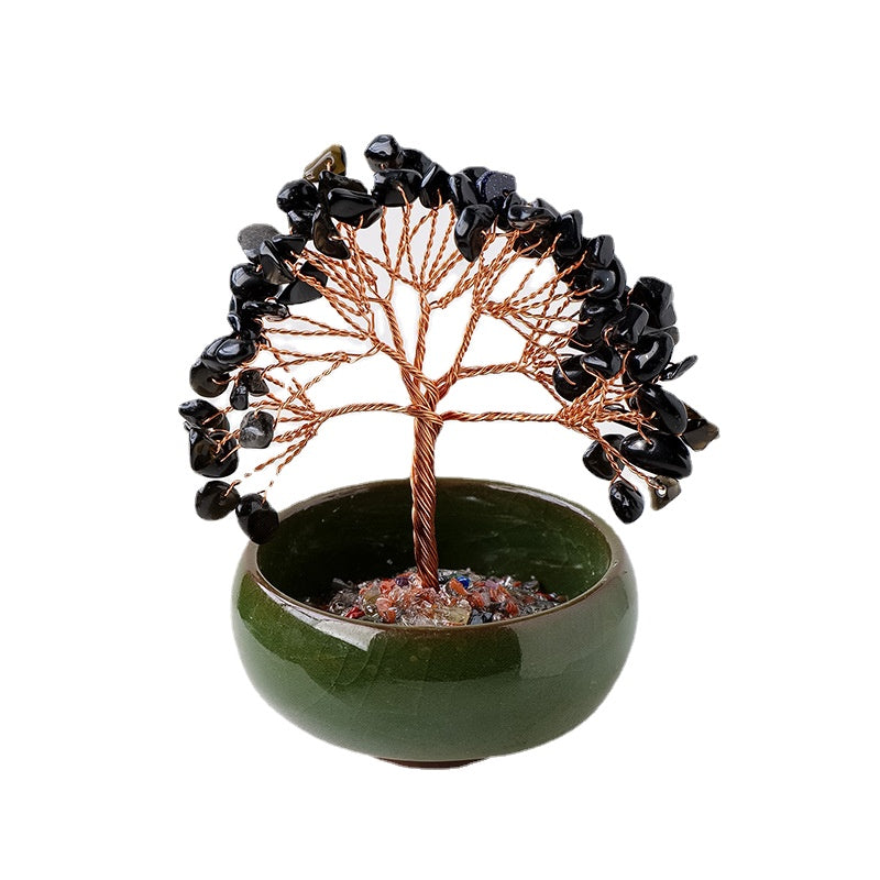 Natural Crystal Tree Ornaments