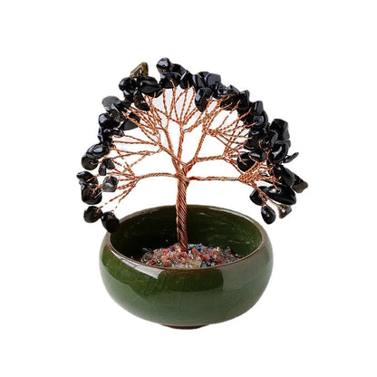 Natural Crystal Tree Ornaments