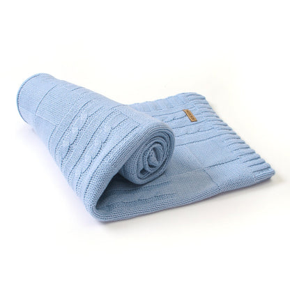 Baby Solid Color Knitted Blanket Baby Windproof Cover Baby