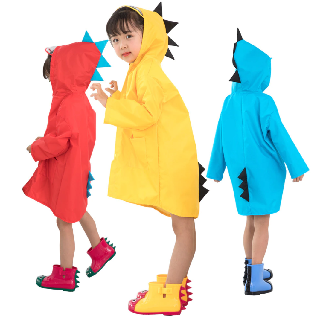 Lightweight Dinosaur Raincoat