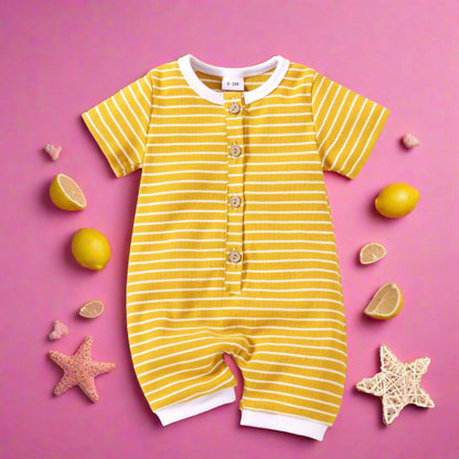 Baby Unisex Striped Rompers Glasses Wholesale