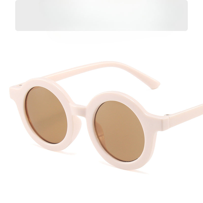 Wholesale Children's Colored Small Round Frame PC Sunglasses