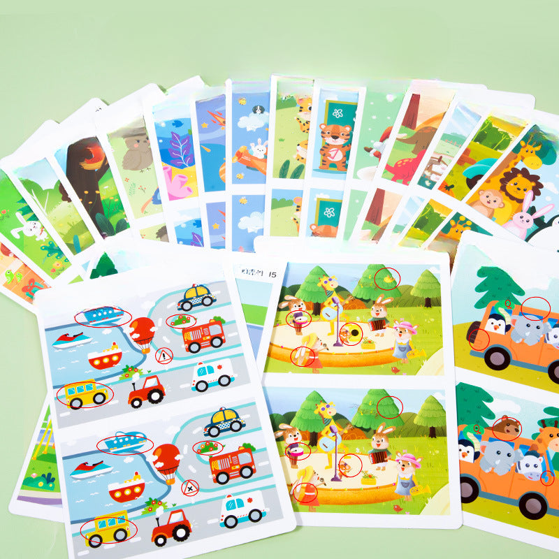 Wholesale Children's Cards To Find Different Paper Puzzle Toys