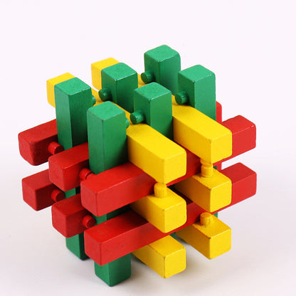 Educational Wood Lock Puzzle Set for Kids