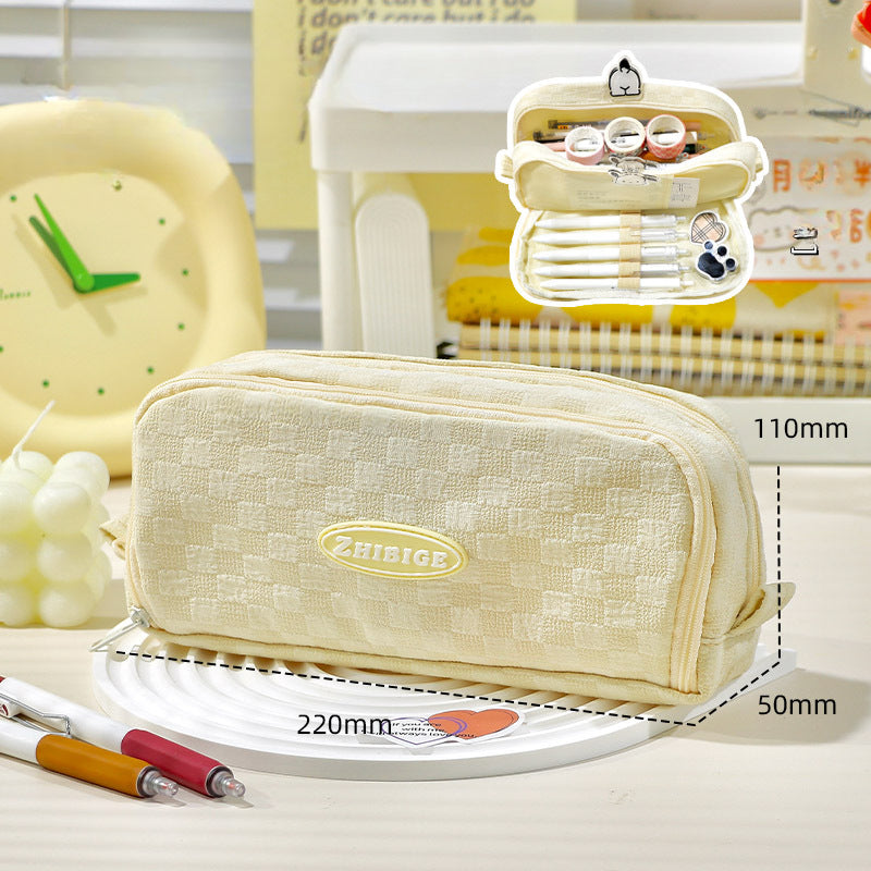 Fabric Large Capacity Pencil Case