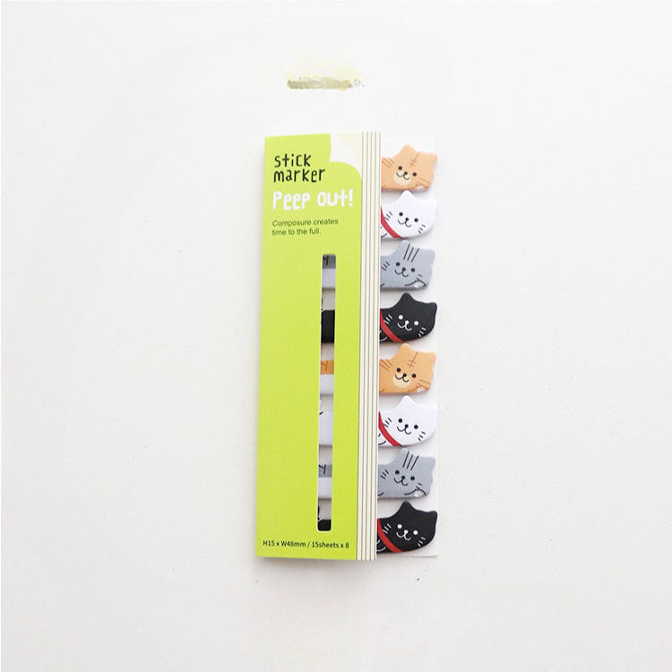 Row Animal Paper Self-adhesive Sticky Notes