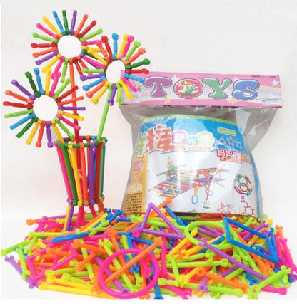DIY Smart Stick Plastic Blocks- 256pcs Educational Building Set