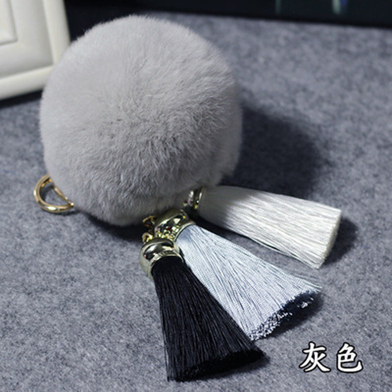 Plush Tassel Keychains