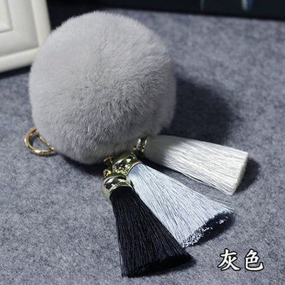 Plush Tassel Keychains