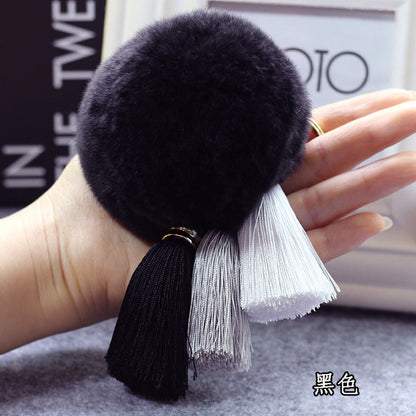 Plush Tassel Keychains