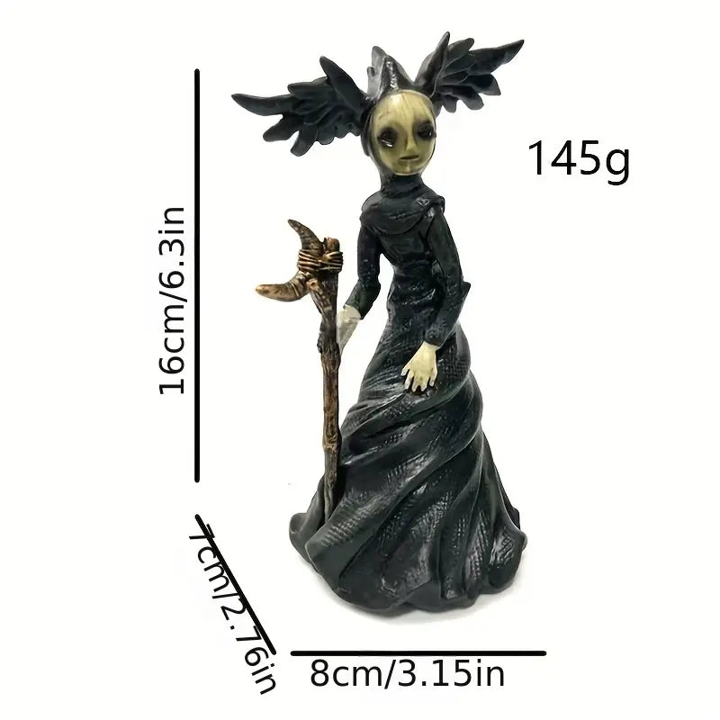 Devil's Wand Witch Sculpture Ornament