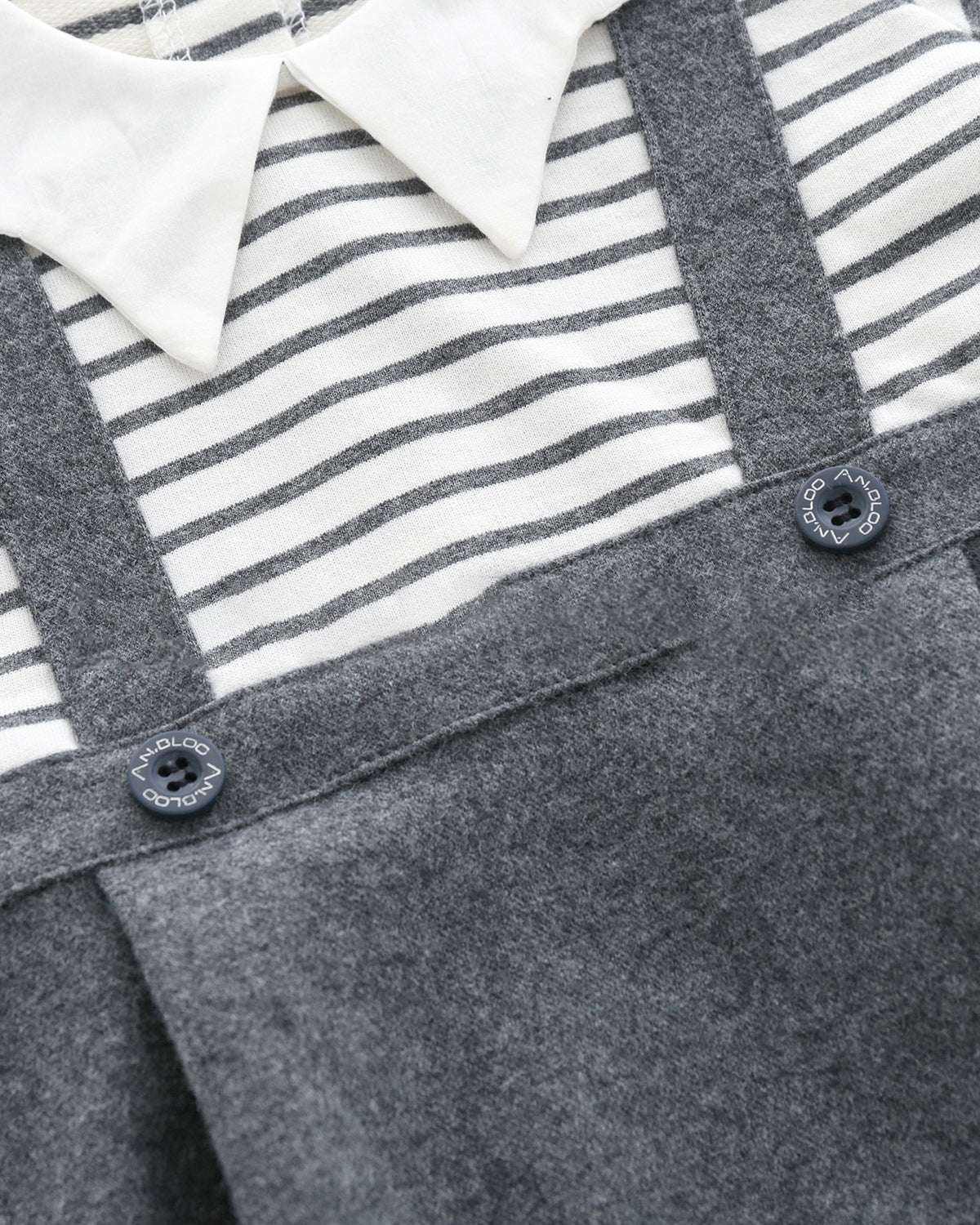 Baby Girls Boys Striped Color-blocking Rompers Headwear