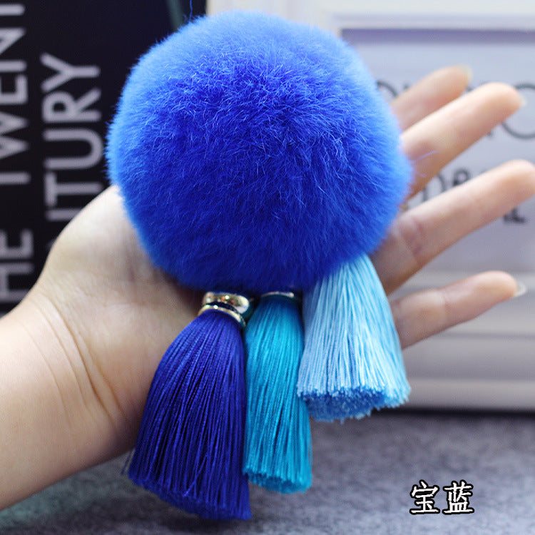 Plush Tassel Keychains