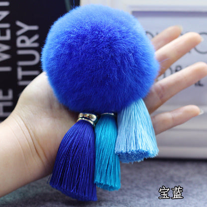 Plush Tassel Keychains