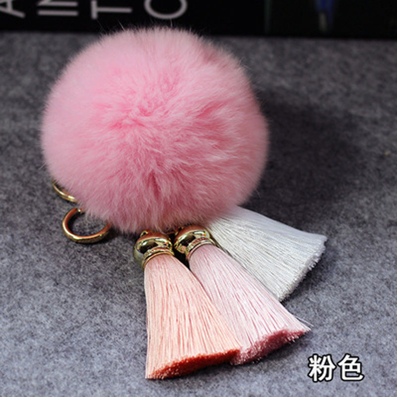 Plush Tassel Keychains