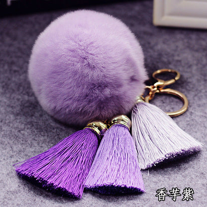 Plush Tassel Keychains