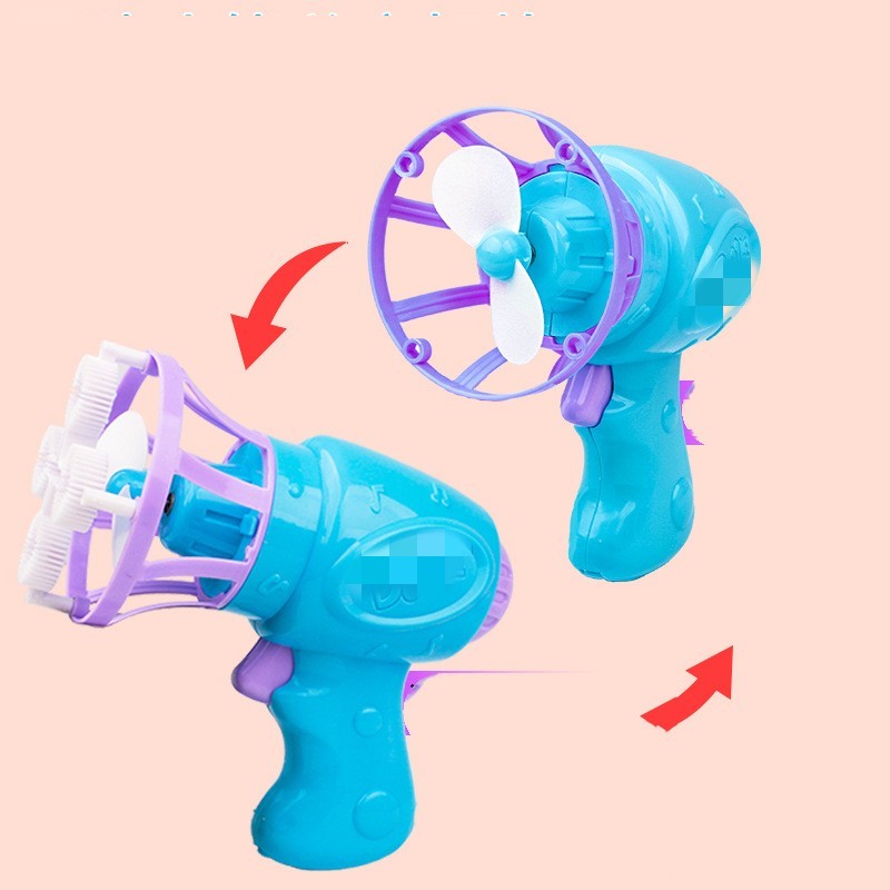Automatic Children's Electric Fan Bubble Gun