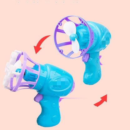 Automatic Children's Electric Fan Bubble Gun