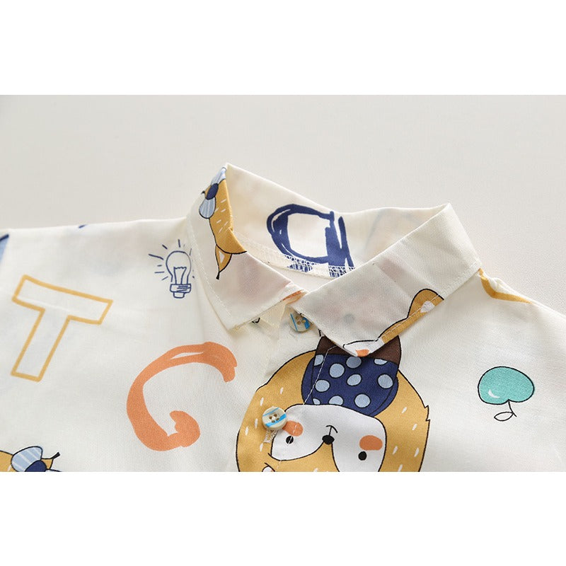 Boys' Cotton Shirts and Shorts Sets