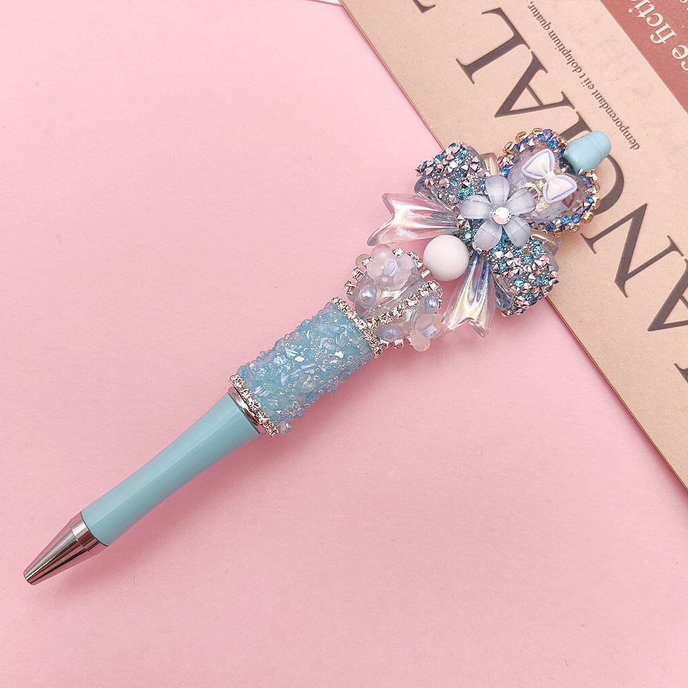 Beaded Handmade DIY Boutique Rhinestone Gravel Pen