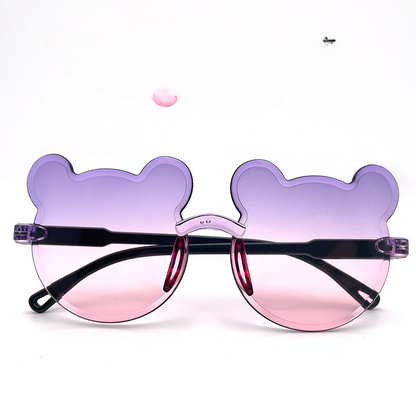 Wholesale Resin Bear One-piece Frame Children's Sunglasses